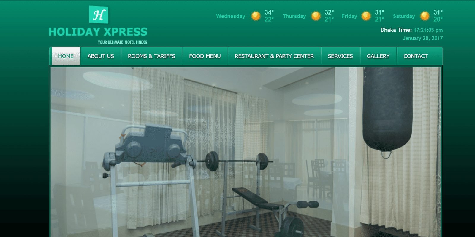 Illustration of a typical outdated hotel website