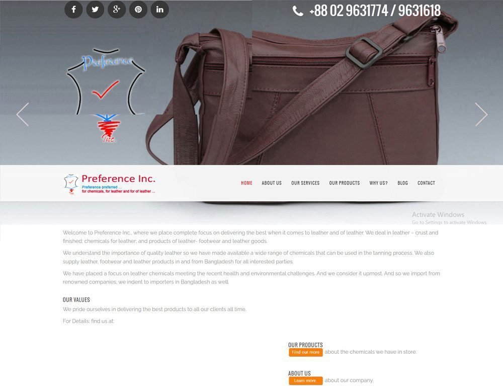 Preference Inc website